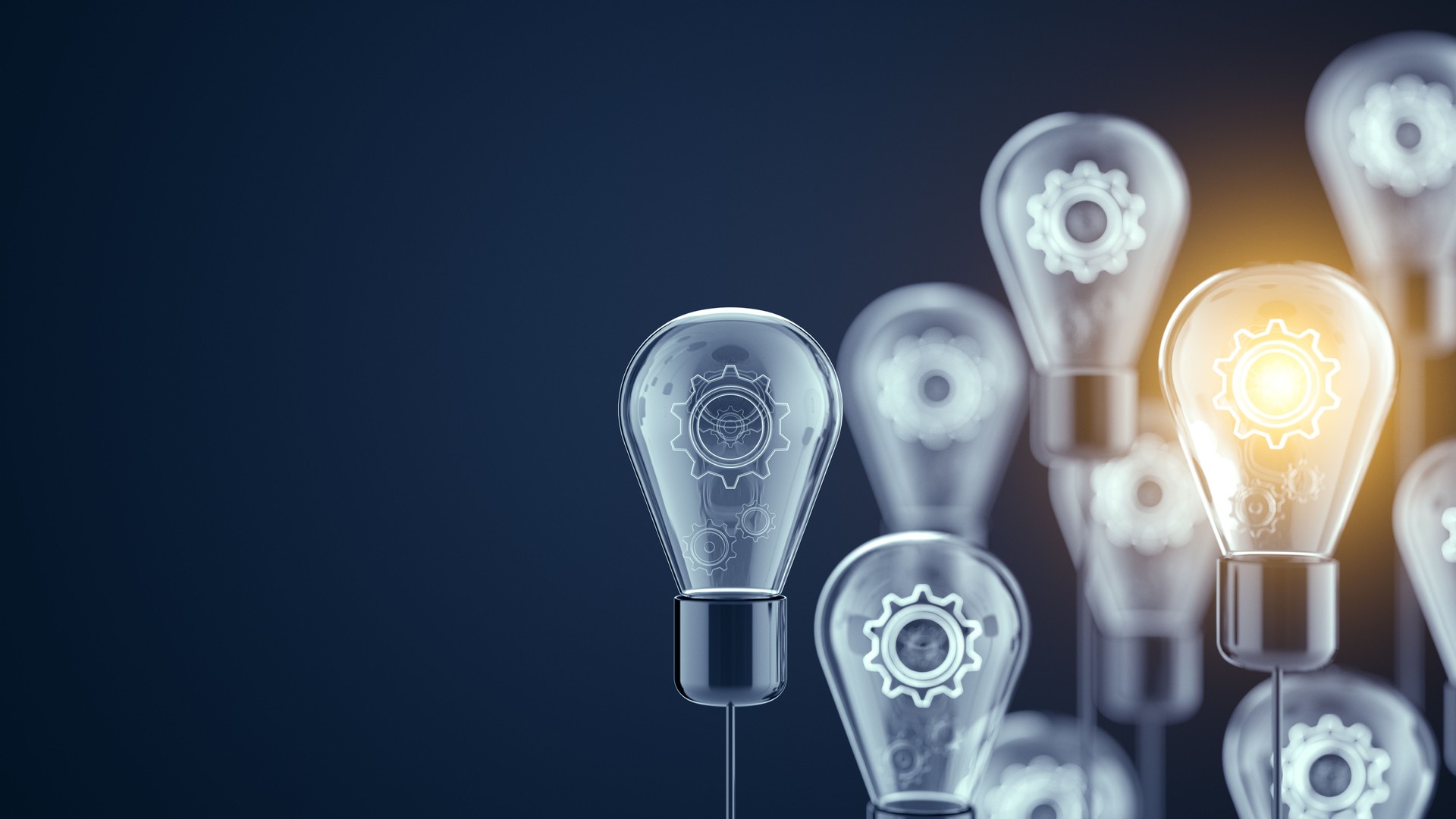 Innovation and new ideas lightbulb concept